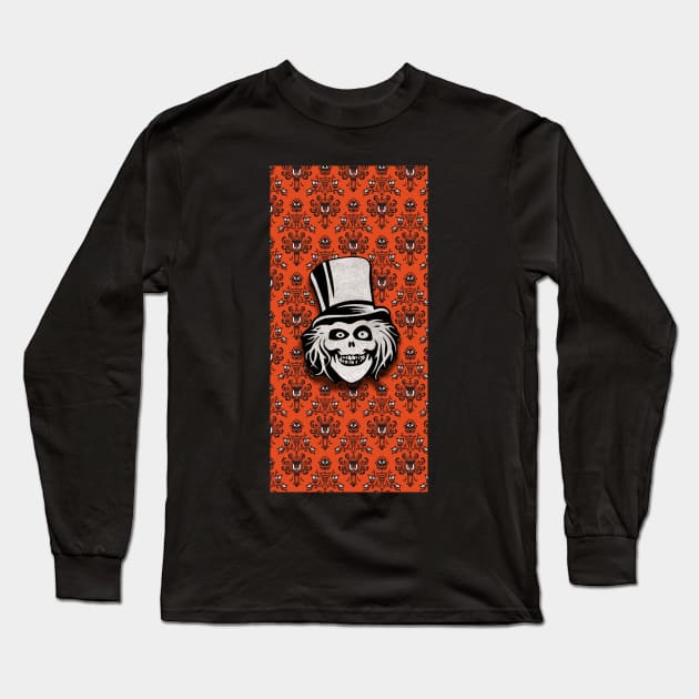 Orange Ghost Art Long Sleeve T-Shirt by semekadarso